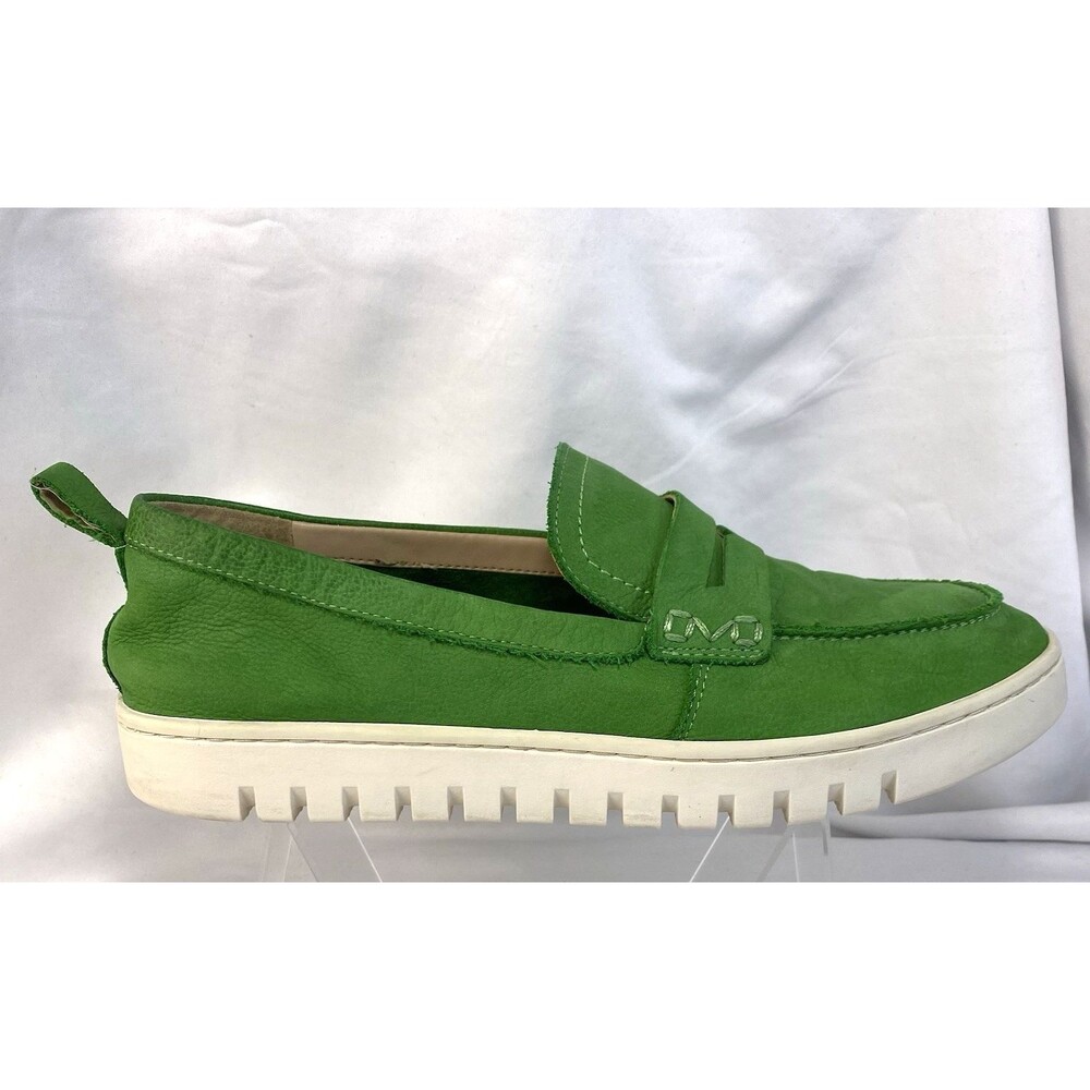 Vionic Uptown Green Leather Penny Loafers Platform Women's Size 9.5 - Picture 5 of 10